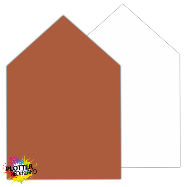 PNL | Dibond huisje (Terracotta)